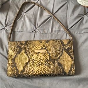 Michael kors gold snake print purse
